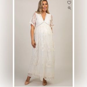Pink blush maternity dress